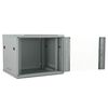 vidaXL Network Cabinet with Storage Gray 60 x 60 x 50 cm Steel