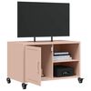 vidaXL TV Cabinet Pink Cold-rolled Steel Medium Storage TV Cabinet