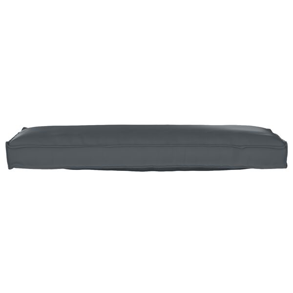 vidaXL Pallet Cushion Set 2 pcs Anthracite 47.24 x 15.75 x 3.15 in