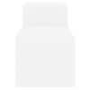 vidaXL Shoe Cabinet White Engineered Wood 59.1x13.8x17.7 in Shoe Cabinet