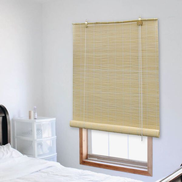 vidaXL Roller Blind Bamboo 59.1"x63" Natural