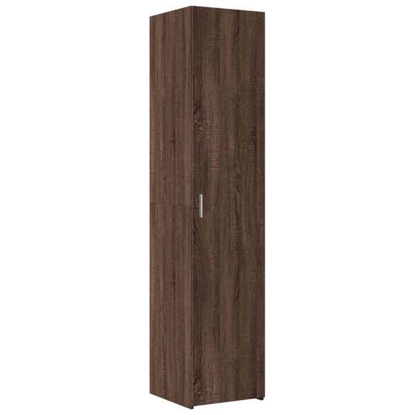 vidaXL Highboard Brown Oak 15.7"x16.7"x72.8" Engineered Wood