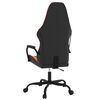 vidaXL Gaming Chair Black and Orange Faux Leather
