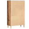 vidaXL Highboard Old wood Engineered wood, metal Tall Highboard
