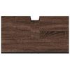 vidaXL Bathroom Sink Cabinet Brown Oak Engineered Wood Standard