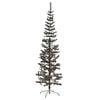 vidaXL Christmas Tree Black PVC, steel 8 ft Christmas Tree Cone-shaped