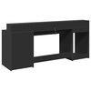 vidaXL Desk Black Engineered wood Large Computer Desk Rectangular