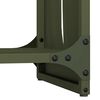 vidaXL Firewood Rack Olive Green 15.7x11.8x31.5" Cold-rolled steel