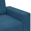 vidaXL Sofa Blue 87.01 x 30.71 x 31.50 in Fabric