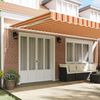 vidaXL Retractable Awning Manual Yellow and Orange 236.22 x 118.11 in