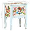 vidaXL Bedside Cabinet Multicolored Solid mango wood, MDF Medium