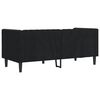 vidaXL Chesterfield Sofa Black Velvet (100% polyester), plywood, solid wood