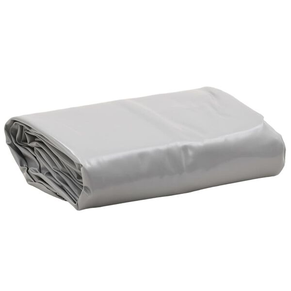 vidaXL Tarpaulin Grey 8.2x14.8' 7.11 oz/ft&sup2;