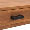 vidaXL Office Desk Warm Natural Solid Teak Wood 43.3 x 15.7 x 29.5 in