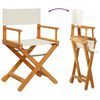 vidaXL Folding Garden Chair Set of 6 Cream White