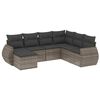 vidaXL Garden Sofa Set Grey