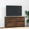 vidaXL TV Cabinet Brown Oak Engineered Wood 39.4x13.8x21.3 in TV Cabinet