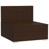 vidaXL 3-Seater Sofa Brown