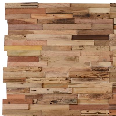vidaXL Wall Cladding Panels 10 pcs 11.1 ft² Recycled Teak Wood