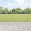 vidaXL Fence with Posts Silver 4.6'x 82'Steel