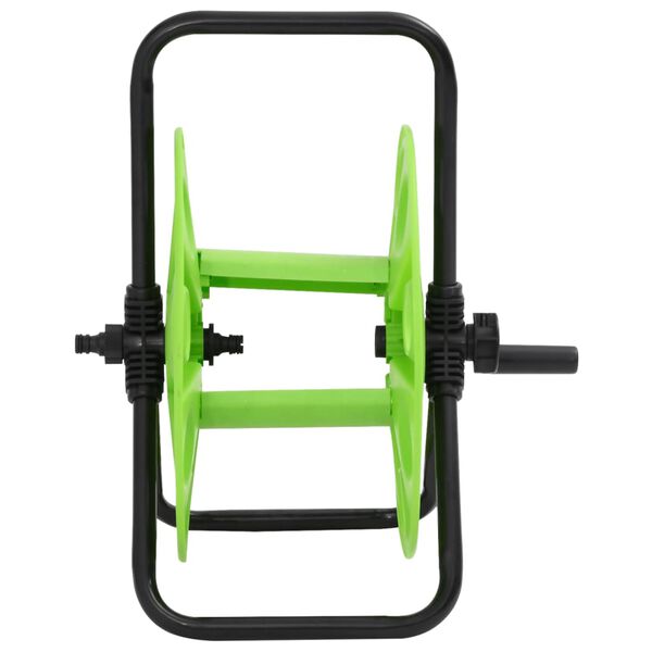 vidaXL Free Standing Green Hose Reel for 147.6 ' 1/2" Hose Steel