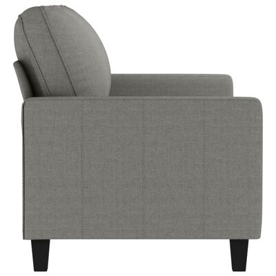 vidaXL 2-Seater Sofa Dark Gray 55.1" Fabric