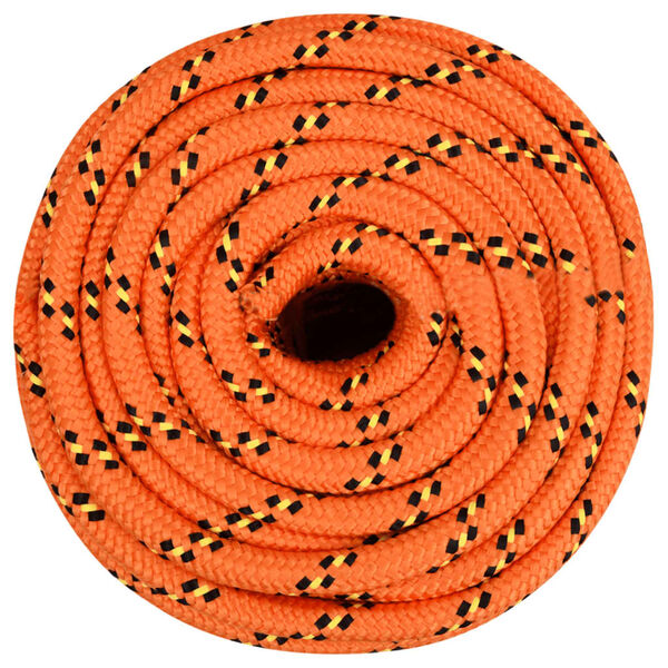 vidaXL Boat Rope Orange 0.71 " 164.0 ' Polypropylene