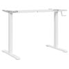 vidaXL Standing Desk Frame White Steel