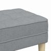 vidaXL Bench Light gray 113 x 57 x 39 cm fabric