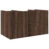 vidaXL Desk Organiser Brown Oak 17.5x9.4x9.8" Engineered Wood