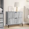 vidaXL Bedside Table Grey sonoma 63.5 x 36 x 61 cm Engineered wood