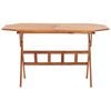 vidaXL Garden Table Brown Solid Acacia wood 53.1x33.5x29.5 in Foldable