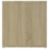 vidaXL TV Stands 2 pcs White and Sonoma Oak 28.3"x13.8"x14.4" Engineered Wood