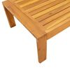 vidaXL Garden Table Brown Solid Acacia Wood 39.4x19.7x10.6 in Durable