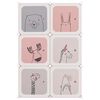 vidaXL Storage Cabinet Pink Polypropylene 6 Cubes Modular