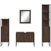 vidaXL Bathroom Cabinet Set Brown oak