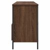 vidaXL Bathroom Basin Cabinet Brown oak Engineered wood, steel Compact