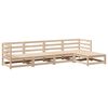 vidaXL Garden Sofa Set Natural wood Solid pine wood Medium Modular