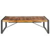vidaXL Coffee Table Natural wood and black