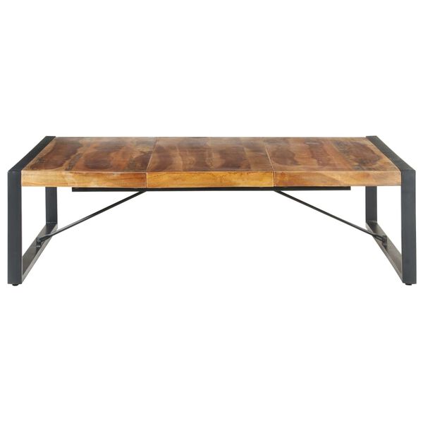 vidaXL Coffee Table Natural wood and black