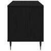 vidaXL Record Cabinet with Shelf Black Oak 39.37 x 14.96 x 18.90 in
