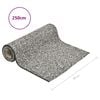 vidaXL Stone Liner Grey Nonwoven PP fleece, drink-safe glue 98.4 x 23.6 in