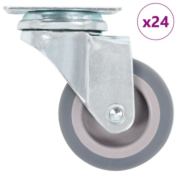vidaXL 24 pcs Swivel Casters 1.97 " (2x143434)