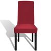 vidaXL Chair Cover Set of 4 Bordeaux 90% Polyester, 10% Spandex