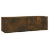vidaXL Wall-mounted TV Cabinet Set of 5 Smoked oak Engineered wood