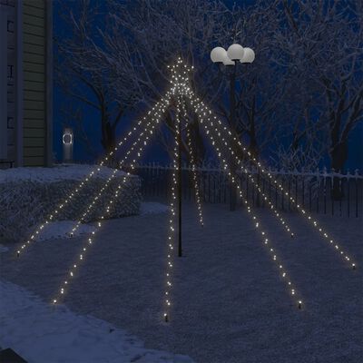 vidaXL LED Christmas Waterfall Tree Lights Indoor Outdoor 400 LEDs 8.2'