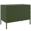 vidaXL TV Cabinet Olive Green Steel Medium TV Cabinet Rectangular