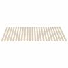 vidaXL Slatted Bed Base Natural poplar wood Solid poplar wood 31.5x79 in