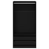 vidaXL Wardrobe Black oak 39.37 x 19.69 x 78.74 in Engineered Wood