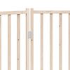 vidaXL Dog Gate Set of 3 Solid fir wood 59.1 in Foldable Dog Gate